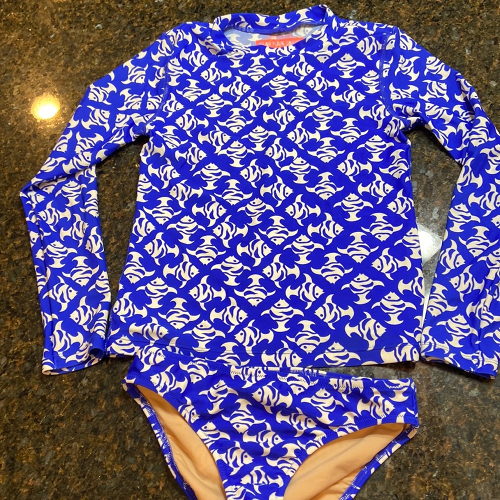 Crewcuts rash guard bikini for girls